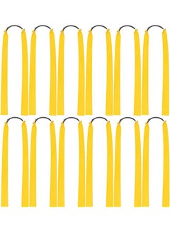 Buy Flat Slingshot Rubber Bands, 12 Pcs 0.75mm Thickness Folding Yellow Flat Elastic Band, Replacement High Elastic Rubber, Latex Flat Rubber Bands for Slingshot Catapult in UAE