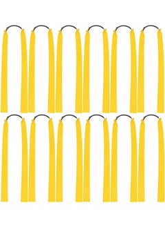 اشتري Flat Slingshot Rubber Bands, 12 Pcs 0.75mm Thickness Folding Yellow Flat Elastic Band, Replacement High Elastic Rubber, Latex Flat Rubber Bands for Slingshot Catapult في الامارات