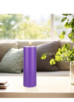 Buy Candle With Scent, Large - Purple in Egypt