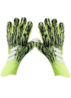 Buy Soccer Goalkeeper Gloves, Breathable Tight Fitting, Professional Soccer Goalkeeper Gloves, Safe Gloves with Strong Grip and Thick Finger Protection in Saudi Arabia