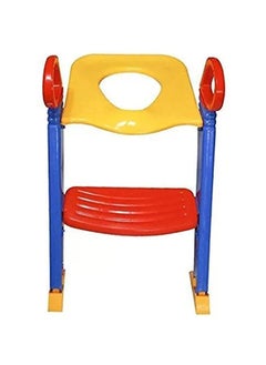 Buy Large Anti-skid Toilet Plastic Ladder Chair With Padded Cushion and Adjustable Height in UAE