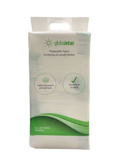 Buy Globalstar Disposable Hygienic Towels 50pcs 60*110cm - Superior Absorbency, Eco-Friendly, and Soft on Skin in UAE