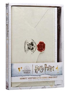 Buy Harry Potter Hogwarts Acceptance Letter Journal And Wand Pen Set in UAE