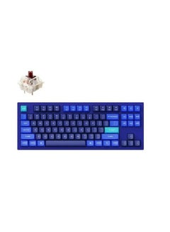 Buy Keychron Q3 QMK Custom Hot-Swappable Gateron G-PRO Mechanical Keyboard With Brown Switch & RGB - Navy Blue in UAE