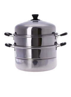 اشتري 3 Layer stainless steel Steamer Pot 30 Cm في السعودية