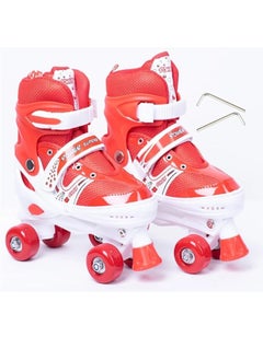 Buy Inline Skates Shoes SportQ Beginner Skate Shoes, Adjustable Four Wheel Skates Shoes with Adjusters, Indoor & Outdoor Skating Shoes, Roller Shoes for Boys and Girls in Egypt