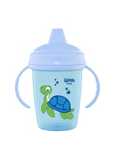 Buy Baby Feeding Bottle 240 ml - Enjoy Non-Drip Training Cup - BPA Free - High-Quality Safe for Baby - BPA-Free Sipper Cup with Non-Spill Lid and Handles for Easy Grip - Sterilizable and Easy to Assemble in UAE