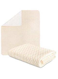 2 Pack Bed Pads For Incontinence Washable Reusable Mattress Pad Waterproof With 4 Convenient Handles Bed Pads For Incontinence Person 36" × 34" Inch - View #7