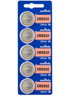 اشتري 5-Pieces Murata CR2032 Lithium 3V (muRata) Indonesia Batteries في الامارات