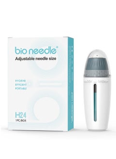 Buy Dr.pen Bio Needle 24 Pins Adjustable Length Titanium Microneedle Hyaluronic Acid Pen Stamp Serum Derma Pen Needle Skin Care Beauty Tools White in Saudi Arabia