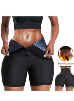 Buy Sauna Sweat Shorts for Women, High Waisted Thermo Waist Pants,  Compression Exercise Leggings Pants for Body Legging Shaper L in Saudi Arabia