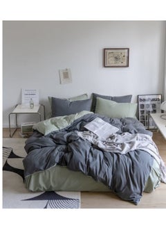 اشتري High Quality 6Pcs Bedding Set Solid Color Luxury Bedding Duvet Cover Set King Size Bed Set King Size Set في الامارات