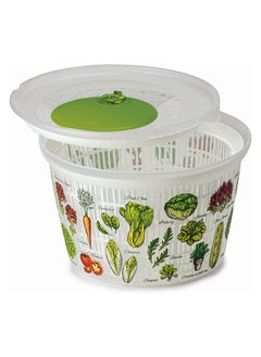 Buy Snips Spinner 4 Lt Salad Centrifuge Spinner Made In Italy Salad Decoration, Multicolor, 020396, Sn-020396 in UAE