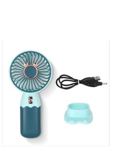 اشتري Portable Pocket Fan - for Home, Office, School and Outdoor - Rechargeable with Mobile Phone Holder في مصر