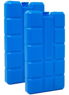 اشتري Reusable Ice Packs for Lunch Boxes and Coolers - Freezer Blocks and Ice Pack Bricks (Set of 2) for Keeping Food Fresh and Cool في الامارات