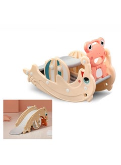 Buy 3 in 1Frog  Rocking Chair Toy with  dolphin Baby Slide & Basket Ball Stand in Saudi Arabia