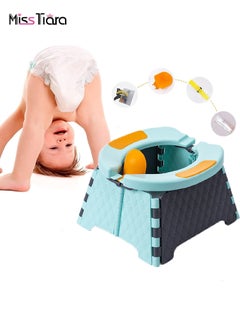 Buy Portable Potty Training Seat for Toddler - Goohomeey Kids Travel Potty | Foldable Toilet Seat | Baby Potty Seat for Indoor and Outdoor in UAE