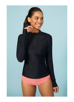 Buy Long Sleeve Zip Front Rash Guard in UAE