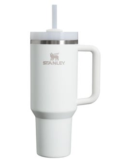 اشتري كوب Quencher H2.0 FlowState Tumbler سعة 40 أونصة من Stanley – مجموعة Spring Fling – أبيض نيون في السعودية