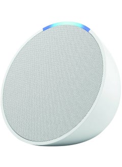 Buy Echo Pop Full sound compact Wi-Fi & Bluetooth smart speaker with Alexa Use your voice to control smart home devices, play music or the Quran, and more (speaks English & Khaleeji) white in UAE