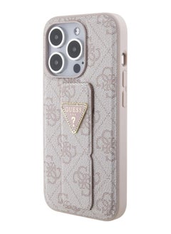 Buy Guess Gripstand PU leather Case For iPhone 15 Pro Max (Pink) in UAE