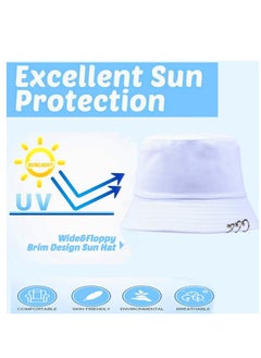 Buy Foldable sun Cotton unisex bucket travel hat in Egypt