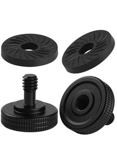 Buy Camera Holder Screw, Thumb Screw Camera Quick Release Adapter, with Rubber Pads, Tripod Screw Rubber Washers Female to 1/4"" Male Thumbscrew L Bracket Mount Thread for Camera Mounting Plate 2 Set in UAE