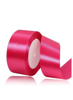 Buy Deep Pink Satin Ribbon, 38mm x 25yd Fabric Polyester Ribbon for Gift Wrapping, Party Favors, Wedding Decorations, Bow Making, Bouquets, Sewing Projects & Craft Supplies\ in UAE