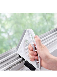 Buy Window Groove Cleaning Brush, Handheld Window Cleaning Tool Brushes，Multi-Purpose Household Window Cleaner Tool suitable for Kitchen Bathroom, Door Gap Track Cleaning, bathroom crevices, kitchen tiles in Saudi Arabia