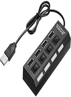 اشتري USB 2.0 High Speed Hub, 4 Port With On/Off في مصر