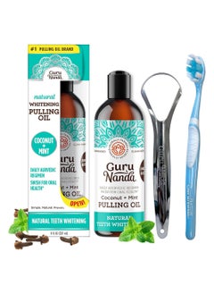 اشتري Natural Whitening Coconut Oil Pulling With 7 Essential Oils And Vitamin D3, E, K2 Mickey D, 8 Fl Oz في الامارات