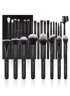 Buy DUcare Professional Makeup Brushes Set 27Pcs Premium Synthetic Kabuki Foundation Blending Face Powder Blush Concealers Eye Shadows Brushes in UAE