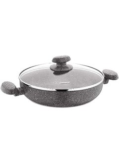 اشتري Mia Granite Short Pot Gray 28 x 6.5 cm A2810 في السعودية