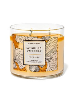 Buy Sunshine And Daffodils 3-Wick Candle in UAE