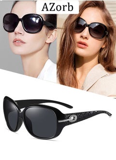 Buy Women's Sunglasses Women Anti-Glare Square Design Polarized Sun Glassess UV Protection Shades for Daily Holidays Travel - Black in Saudi Arabia