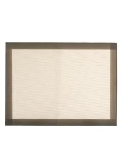 Buy Silicone Fiber Glass Baking Mat Beige and Brown 30 x 0.7 x 40 cm 179753 in Saudi Arabia