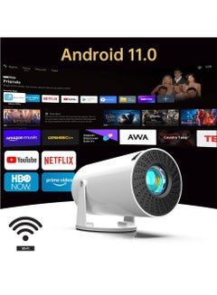 Buy 120ANSI Lumens HD Smart Projector Android 11 Portable Mini Theater 150 Inch Screen Display Lamp 1280×720p in UAE