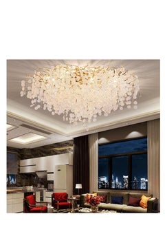 Buy Frosted Crystal French Luxury Modern Chandelier Simple Villa Duplex  Light Decorative American Branch Living Room Crystal Led Chandelier in Saudi Arabia
