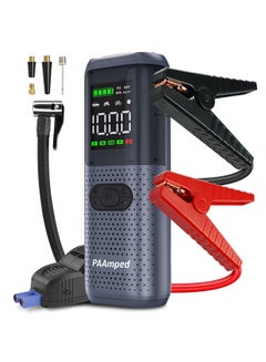 Buy 【Newest】Jump Starter with Air Compressor 2500A 12V 150PSI 81.4Wh Car Battery Jump Starter All Gas Car 8.0L Diesel Smart Jumper with Display and Emergency Light in Saudi Arabia