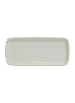 Buy Tiffany Serving Platter, Grey - 36X16 Cm in UAE