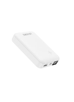 Buy Levore PowerBank 10000mAh PD with 2 USBPorts - White in UAE