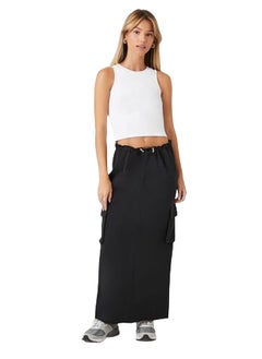 اشتري French Terry Toggle Maxi Skirt في مصر