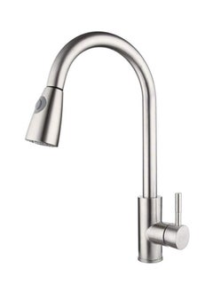 اشتري Pull Out Kitchen Faucets With 2 Spray Modes Silver 1745g في السعودية