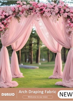 Buy Wedding Arch Draping Fabric, Wedding Drapery, Sheer Fabric for Draping, Chiffon Fabric Drapery Sheer Backdrop Curtains, Wedding Table Runner for Wedding Ceremony Party Reception Decorations in UAE