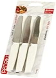 اشتري PEDRINI Kitchen Knives Set6Pcs White Handle في مصر