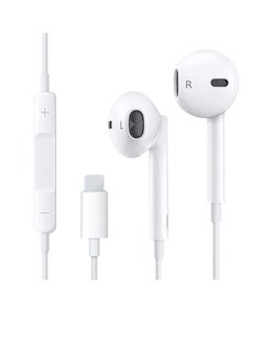 Buy Earbuds Headphones Wired Earphones with Microphone and Volume Control Compatible with I phone in UAE