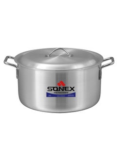 اشتري Sonex Aluminium Cooking Pot 41 cm 29 Ltr – Versatile Stock Pot for Large Meals, Guests, Commercial & Home Use, Heavy Duty Cookware with Stainless Steel Handle, Easy Cleanup, Durable Metal Finish, في الامارات