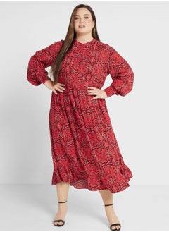 Buy Tiered Printed Dress in UAE