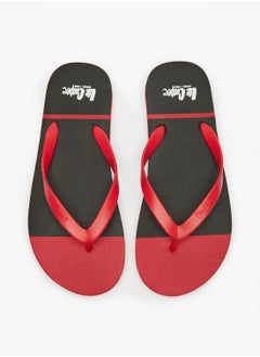 اشتري Men's Logo Print Thong Slippers في الامارات