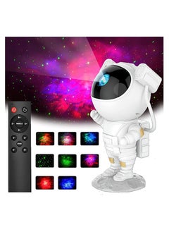 اشتري Star Projector Night Light with Timer, Remote Control and 360°Adjustable Design, Astronaut Nebula Galaxy Night Light Projector for Children Adults Baby Bedroom, Party Room and Game Room في الامارات